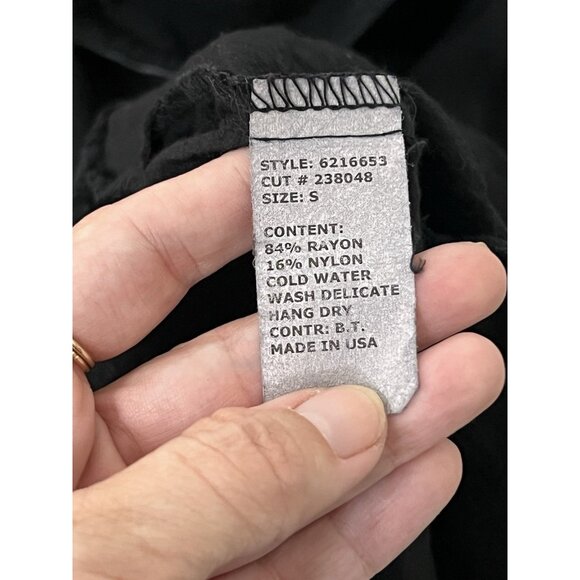 Cut Loose Black Dress Size Small Lagenlook Pockets - Picture 13 of 15